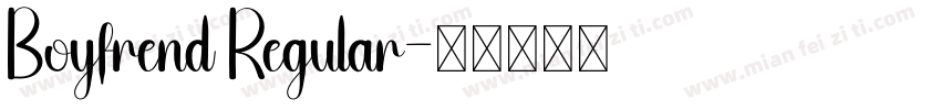 Boyfrend Regular字体转换